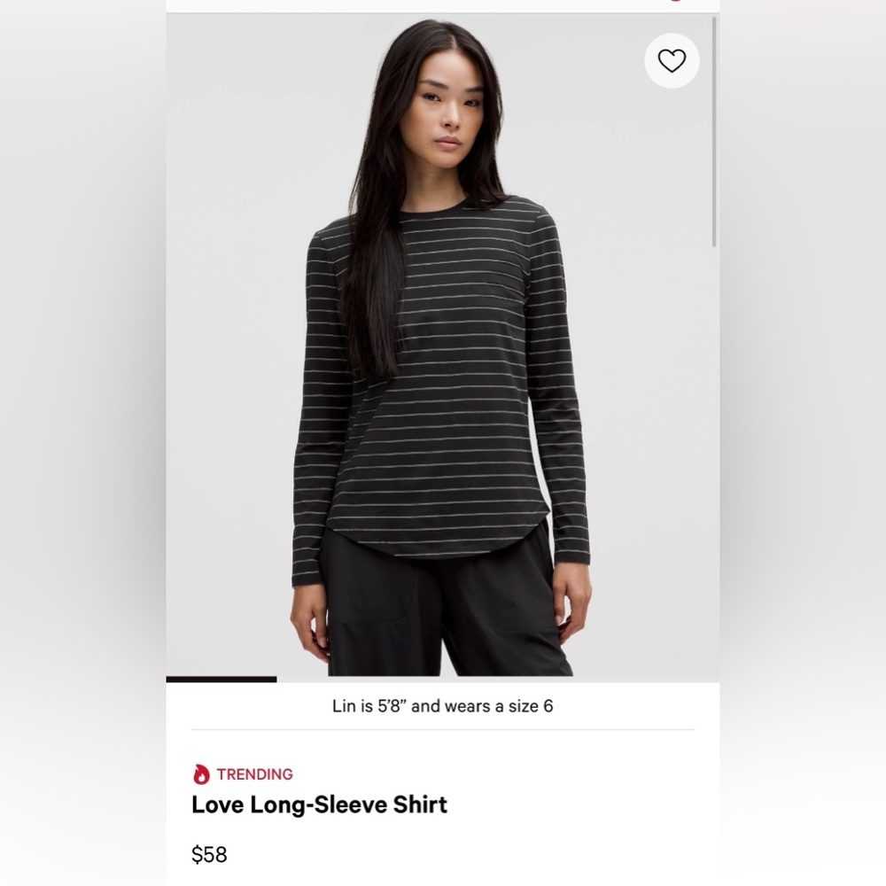 Women's Black Striped Top
